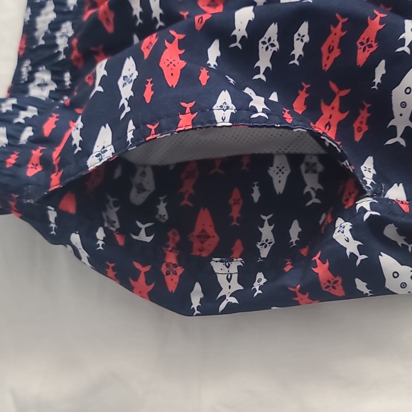 Ocean + Coast Men's Fish Print Swim Trunks - Picture 6 of 8